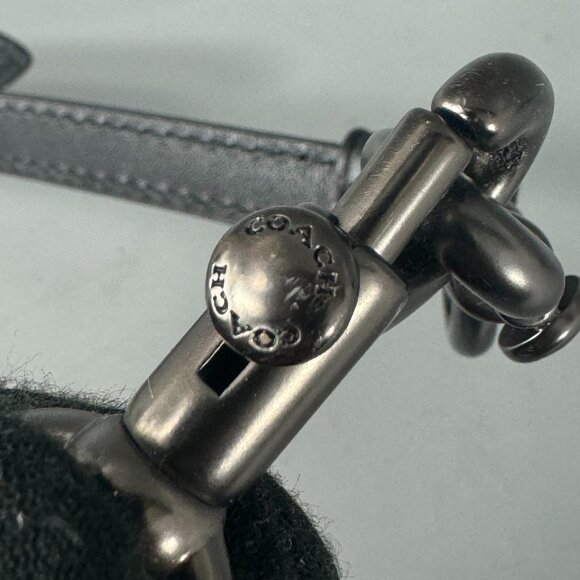 NWOT Coach Black Leather Adjustable Strap - Picture 8 of 13